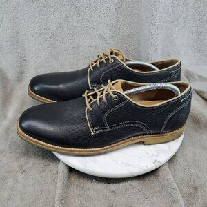 Johnston & Murphy Shoes Mens Size 12 Black Sheepskin Leather Howell Oxford